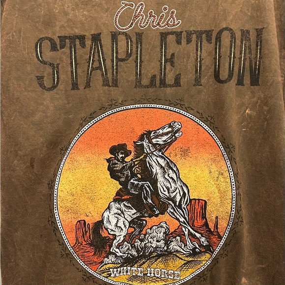 NWOT Chris Stapleton White Horse Graphic 
T-shirt Large - Picture 6 of 6
